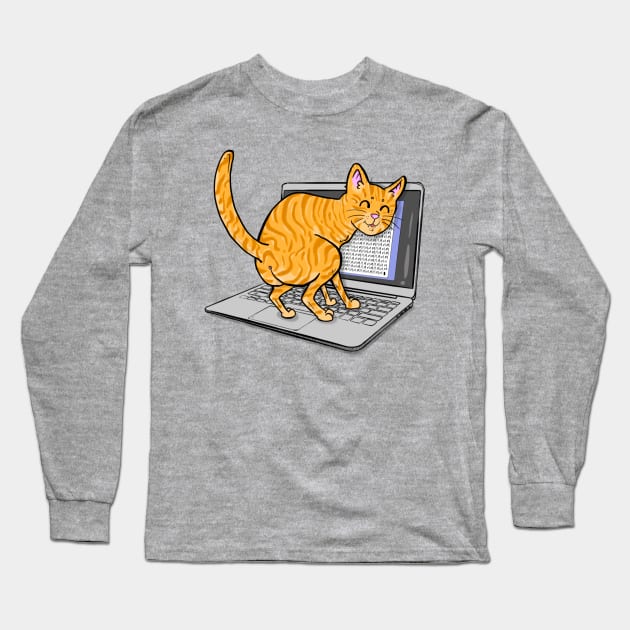 Marmalade and the Laptop S1 E1 Long Sleeve T-Shirt by Koala and the Bird